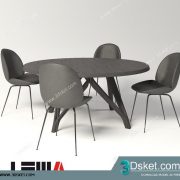 3D Model Table Chair Free Download 195