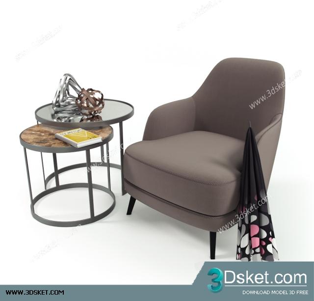 3D Model Table Chair Free Download 196