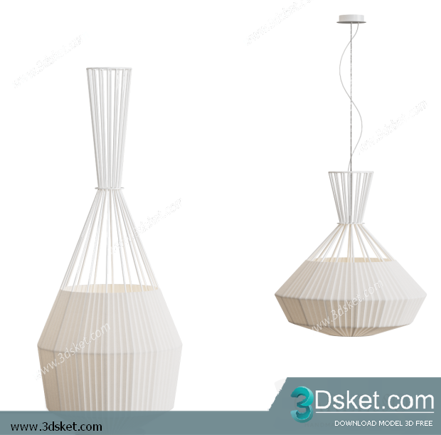 Free Download Ceiling Light 3D Model 0298