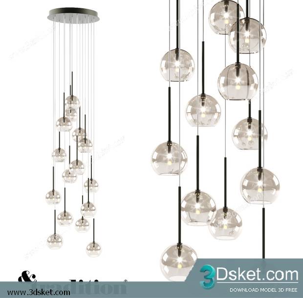 Free Download Ceiling Light 3D Model 0299