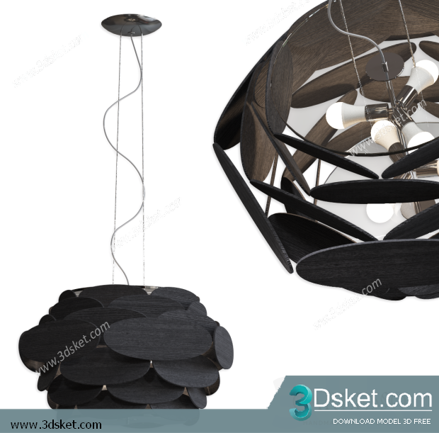 Free Download Ceiling Light 3D Model 0301