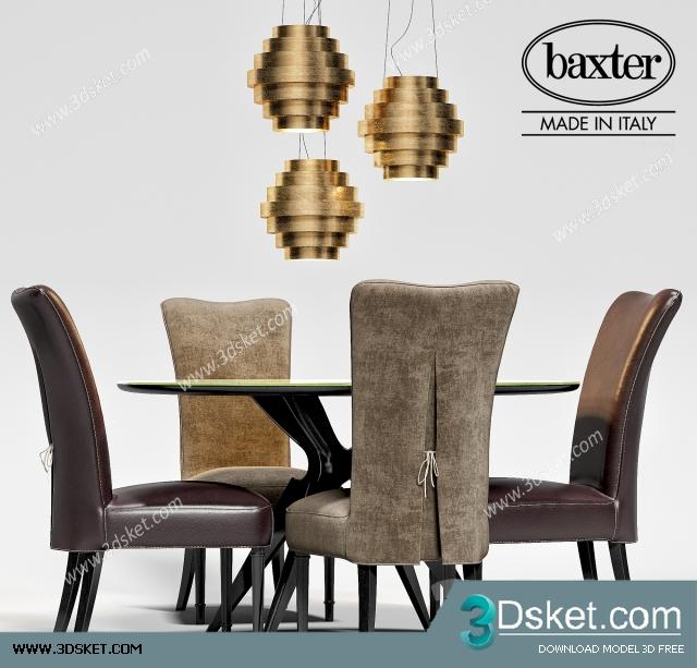 3D Model Table Chair Free Download 200