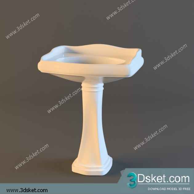 Free Download Wash Basin 3D Model 059