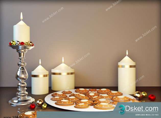 Free Download Decorative set 3D Model 052