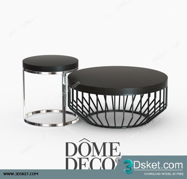 3D Model Table Chair Free Download 0203