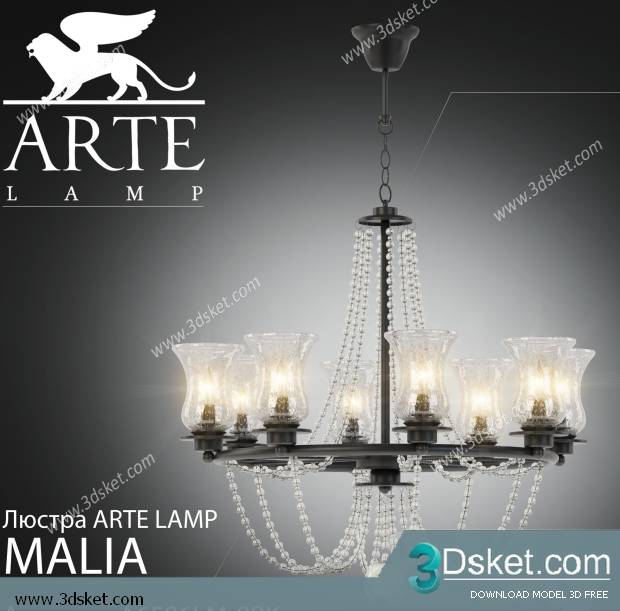 Free Download Ceiling Light 3D Model 0305