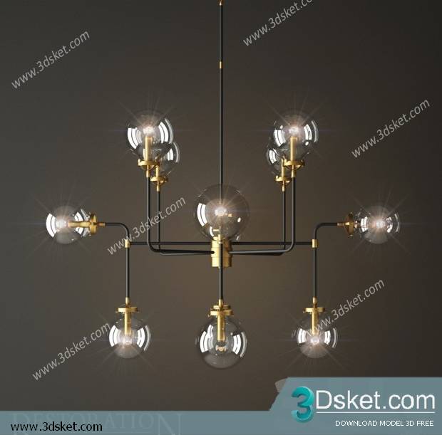 Free Download Ceiling Light 3D Model 0306