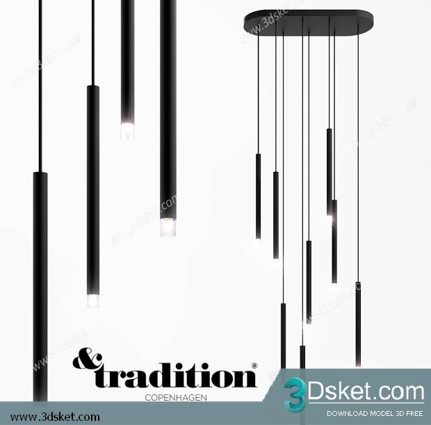 Free Download Ceiling Light 3D Model 0309