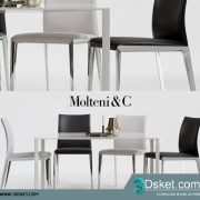 3D Model Table Chair Free Download 0211