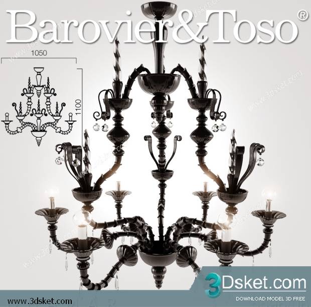 Free Download Ceiling Light 3D Model 0313