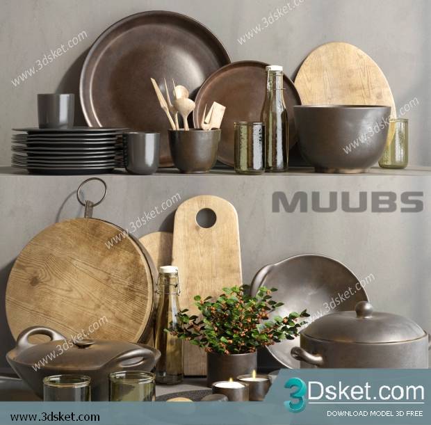 Free Download 3D Models Tableware Kitchen 0181