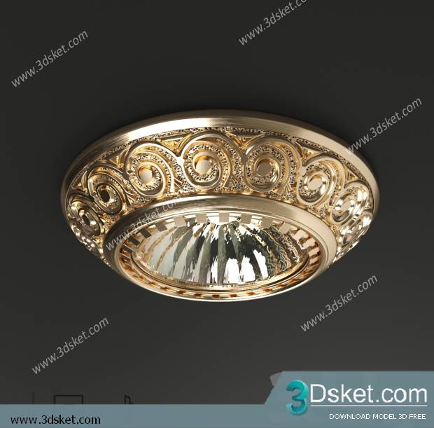 Free Download Spot Light 3D Model 022