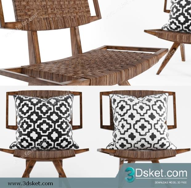 3D Model Chair Free Download 0327