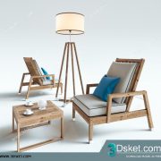 3D Model Table Chair Free Download 0217
