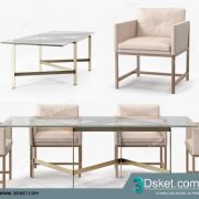 3D Model Table Chair Free Download 0218