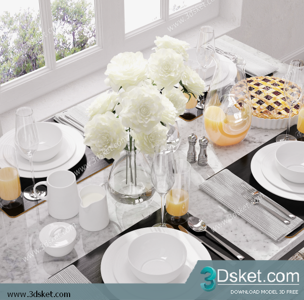 Free Download 3D Models Tableware Kitchen 0184