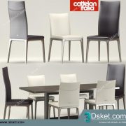 3D Model Table Chair Free Download 0221