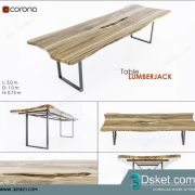 3D Model Table Chair Free Download 0222