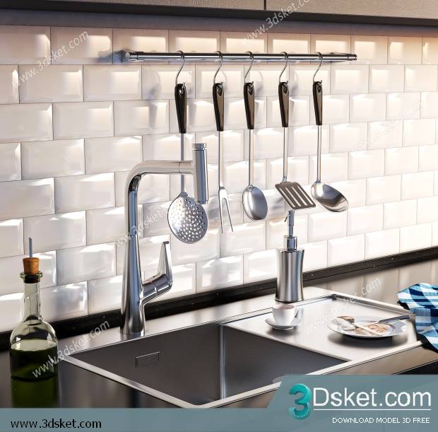 Free Download 3D Models Tableware Kitchen 0185