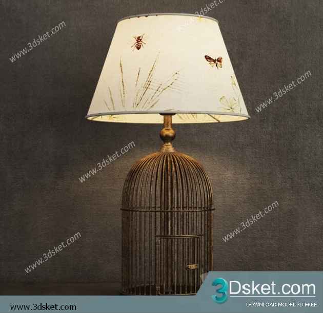 Free Download Table Lamp 3D Model 0120