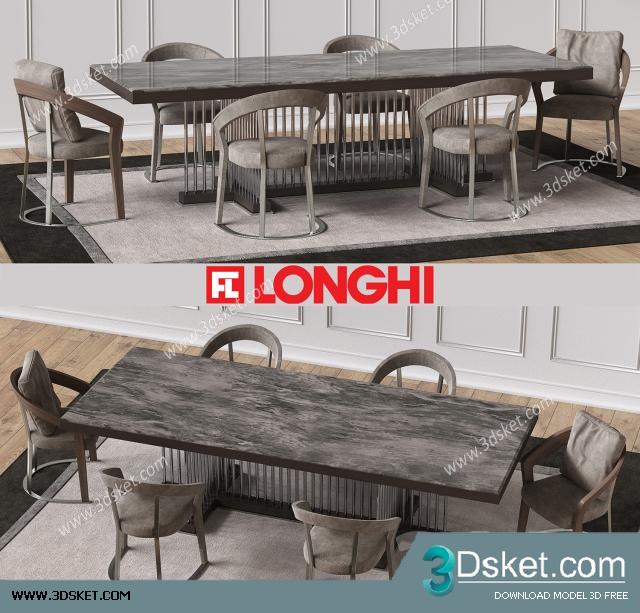 3D Model Table Chair Free Download 0223