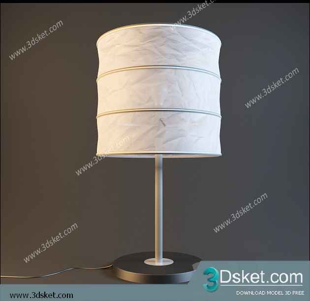 Free Download Table Lamp 3D Model 062