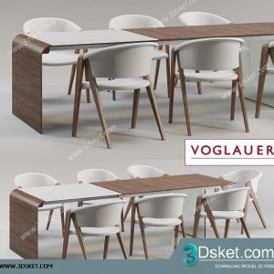 3D Model Table Chair Free Download 0225