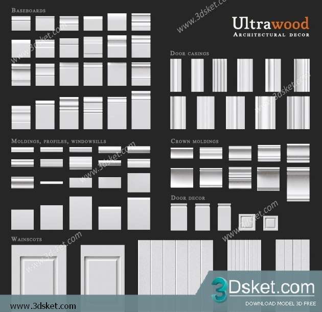 Free Download Decorative Plaster 3D Model 100