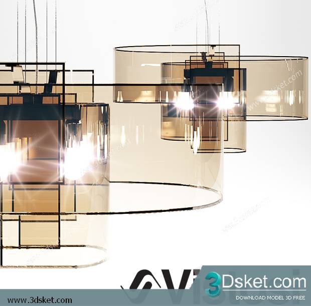 Free Download Ceiling Light 3D Model 0320