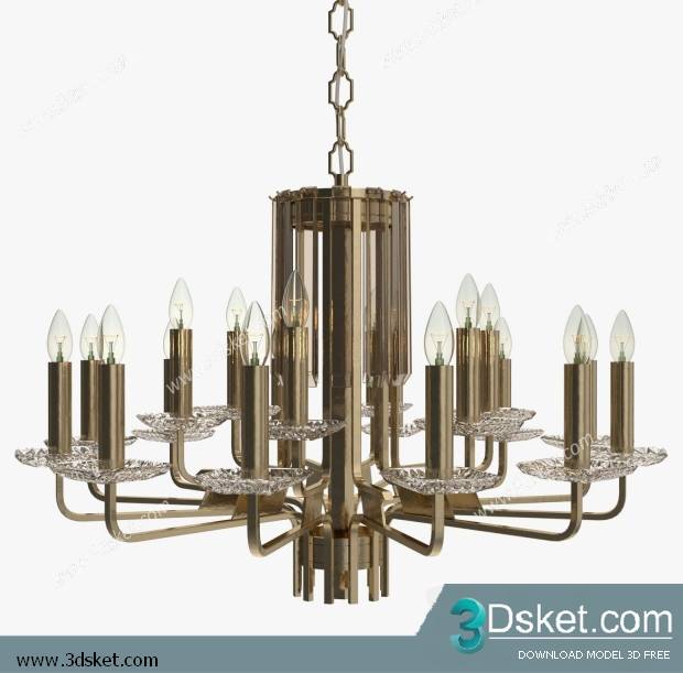 Free Download Ceiling Light 3D Model 0321