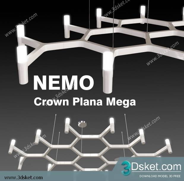 Free Download Ceiling Light 3D Model 0324