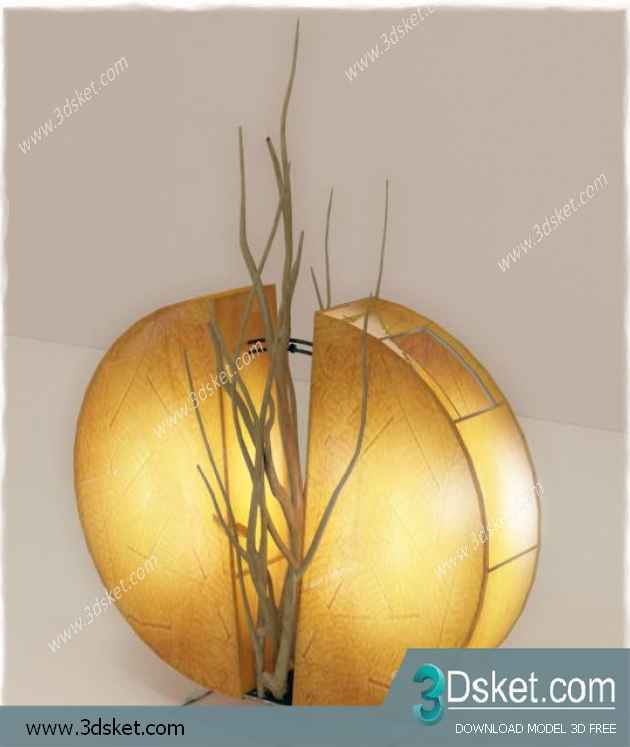 Free Download Table Lamp 3D Model 065