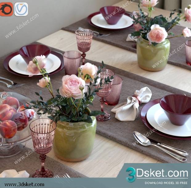 Free Download 3D Models Tableware Kitchen 0187