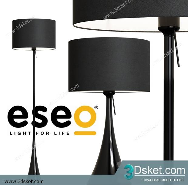 Free Download Floor Lamp 3D Model 057
