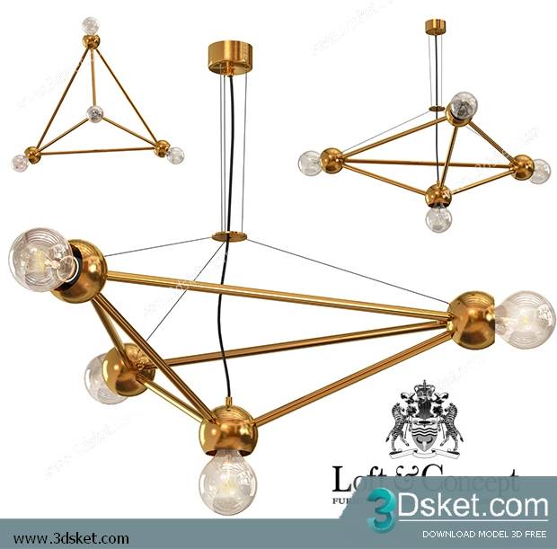 Free Download Ceiling Light 3D Model 0324