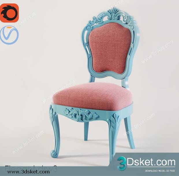 3D Model Chair Free Download 0341