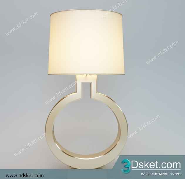 Free Download Table Lamp 3D Model 0124
