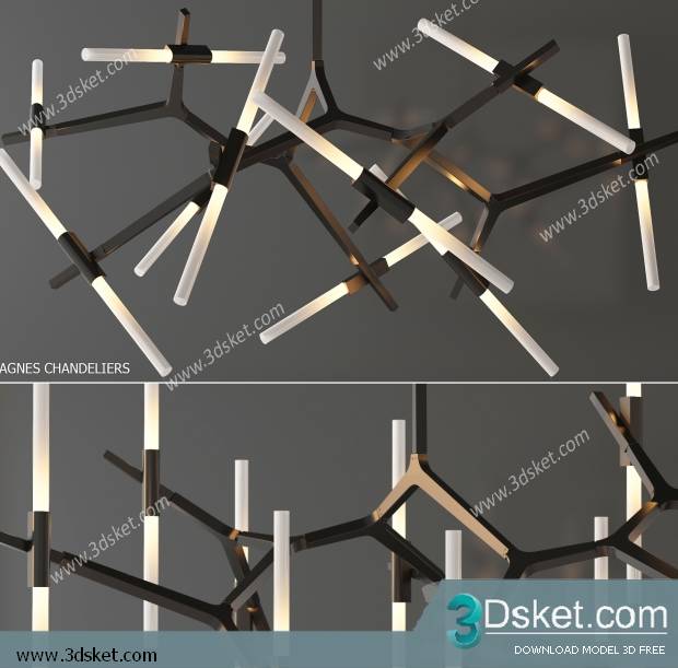 Free Download Ceiling Light 3D Model 0328