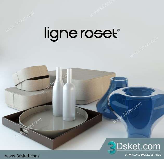 Free Download Decorative set 3D Model 056