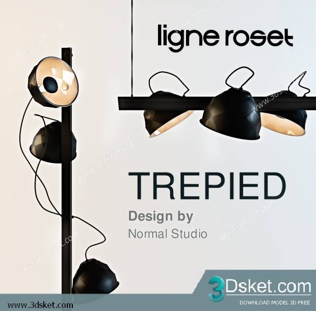 Free Download Ceiling Light 3D Model 0336