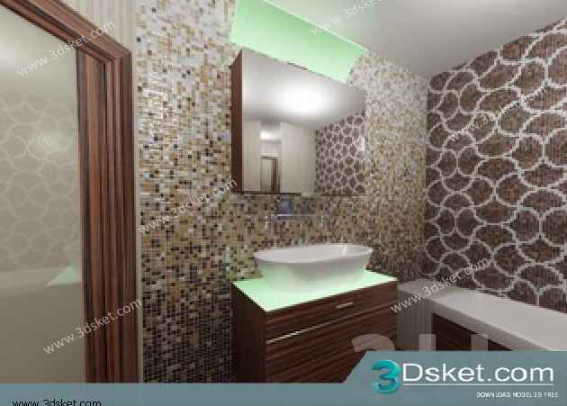 Free Download Wash Basin 3D Model 038