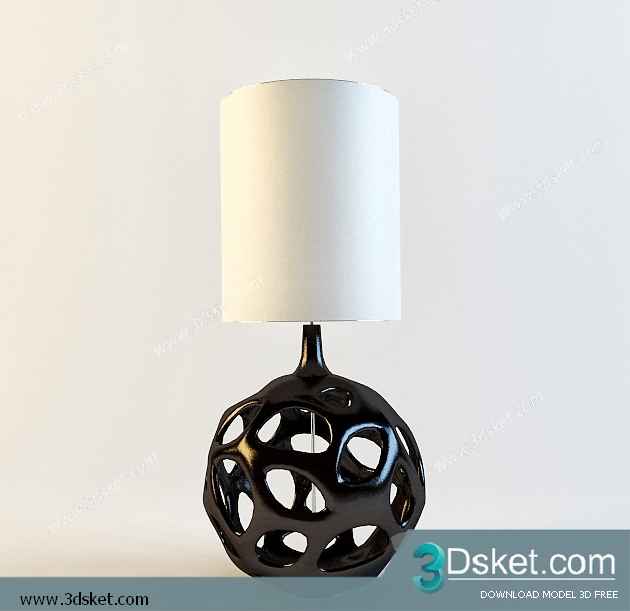Free Download Table Lamp 3D Model 067