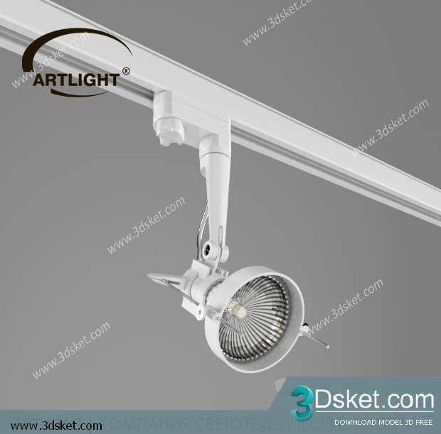 Free Download Spot Light 3D Model 024