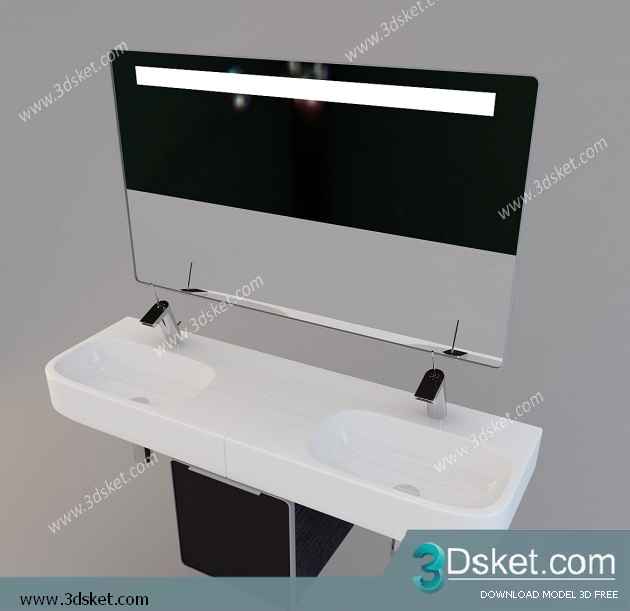 Free Download Wash Basin 3D Model 062
