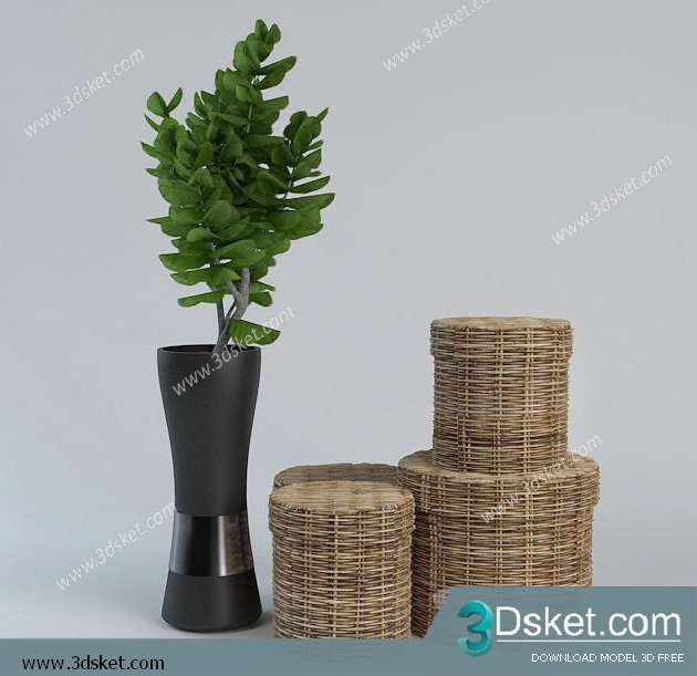 Free Download Decorative set 3D Model 059