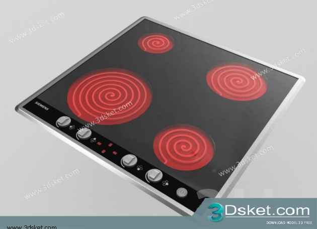 Free Download Kitchen Appliance 3D Model 070