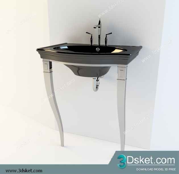Free Download Wash Basin 3D Model 063