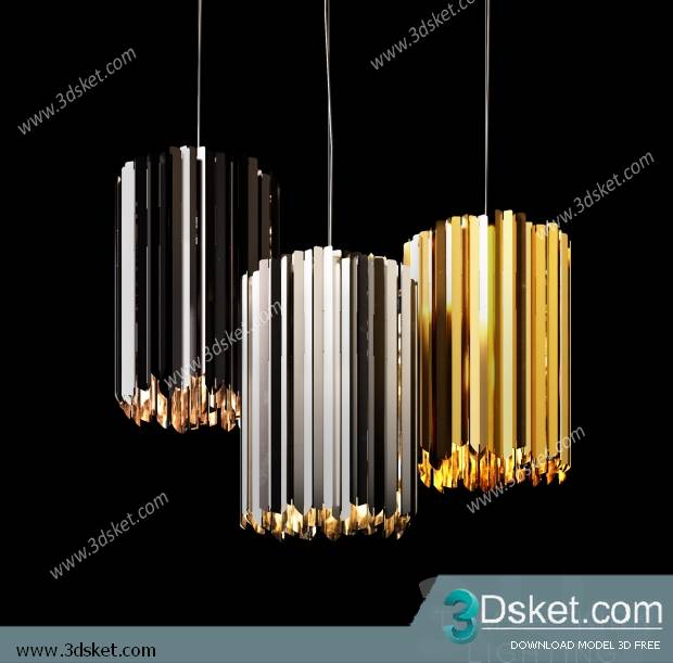 Free Download Ceiling Light 3D Model 0348