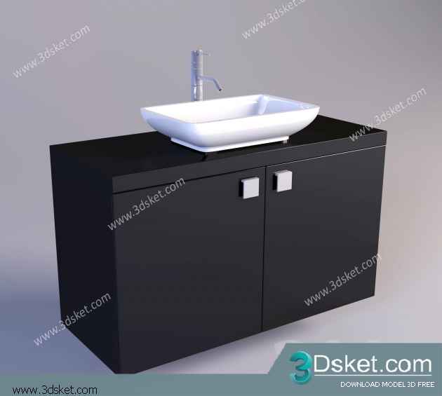 Free Download Wash Basin 3D Model 064