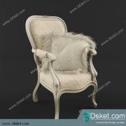 3D Model Arm Chair Free Download 072
